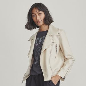 ELIZABETH AND JAMES MOTO FAUX JACKET